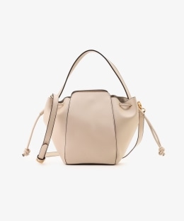 合皮巾着ショルダーバッグ