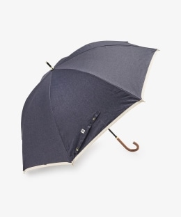 【UVカット率・遮光率100%生地使用】デニム調晴雨兼用長傘 日傘