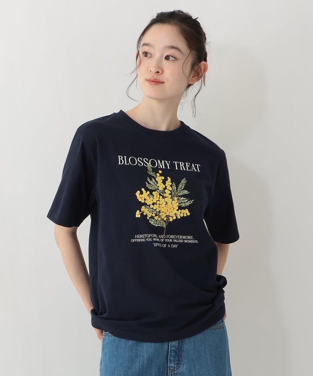 フラワープリントTシャツ/ミモザ | アフタヌーンティー公式通販サイト