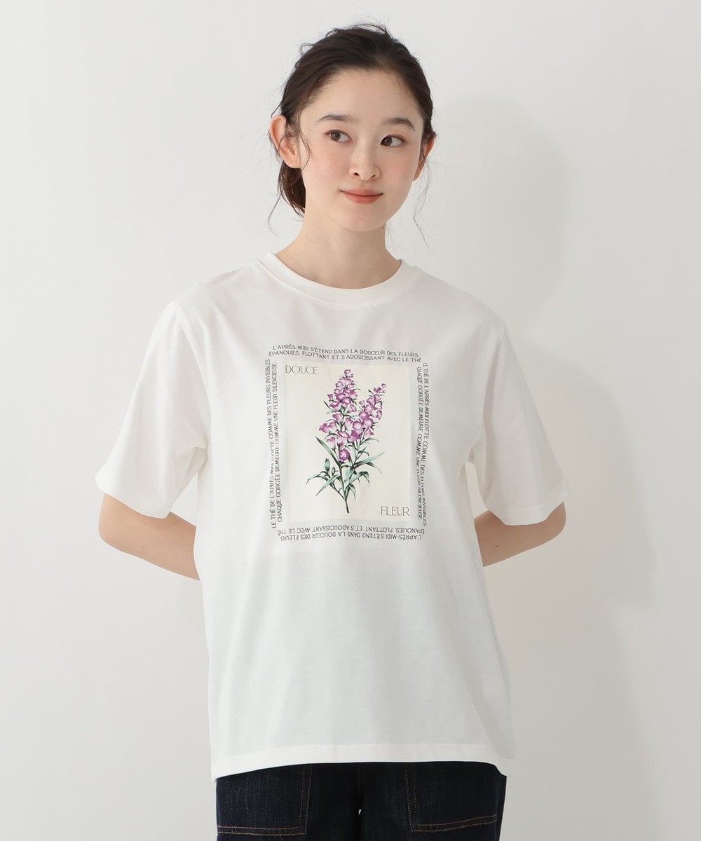 Tシャツ・カットソー フラワープリントTシャツ/カンパニュラ