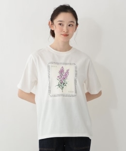 フラワープリントTシャツ/カンパニュラ
