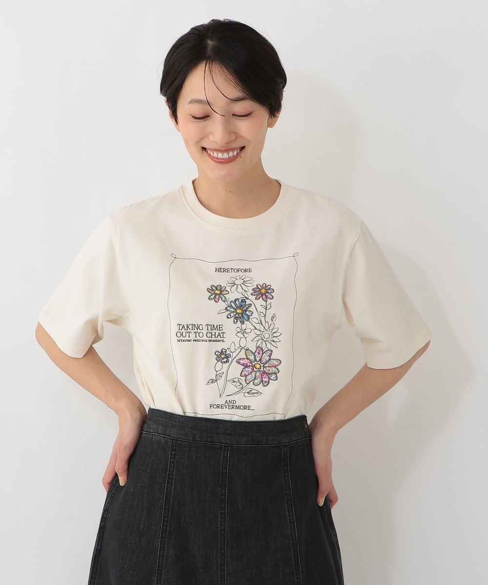 パッチワーク刺繍Tシャツ/リバティプリント | アフタヌーンティー公式