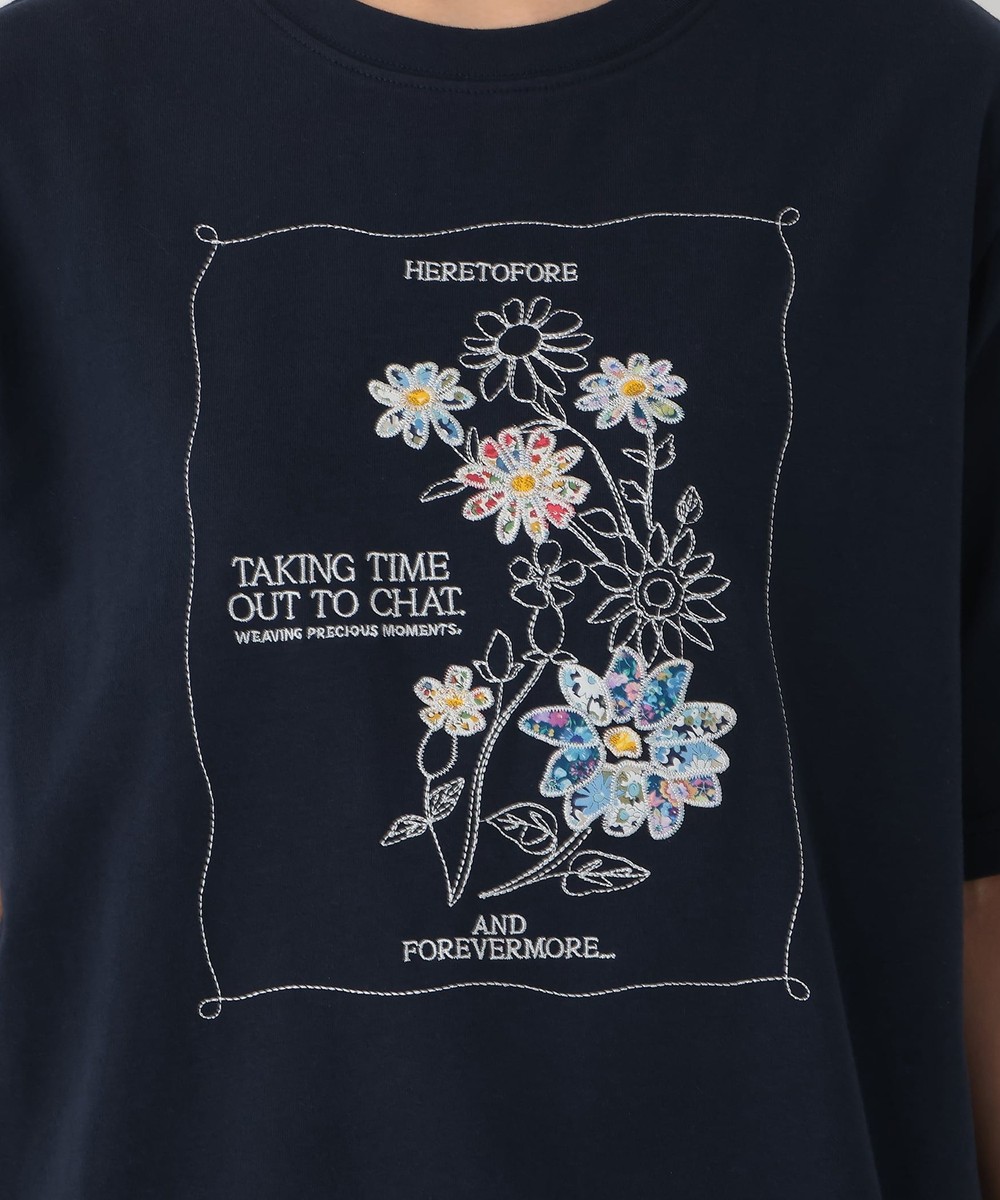 パッチワーク刺繍Tシャツ/リバティプリント | アフタヌーンティー公式