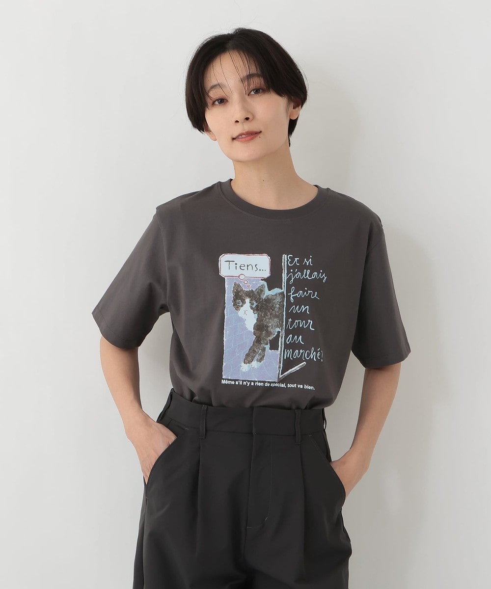 Tシャツ・カットソー プリントTシャツ/CAT