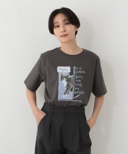 プリントTシャツ/CAT