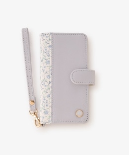 フラワープリントブック型iPhone8/7/SE3・2ケース