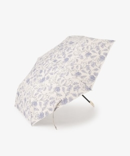 遮光率100% UVカット率100%生地使用 シアーフラワー晴雨兼用折りたたみ傘 日傘