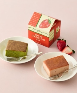春のチーズケーキセット 苺＆抹茶/Lee Izumida/Afternoon Tea TEAROOM