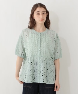 インド綿シフリー刺繍ブラウス