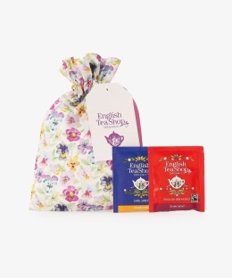 リバティプリント巾着&紅茶セット