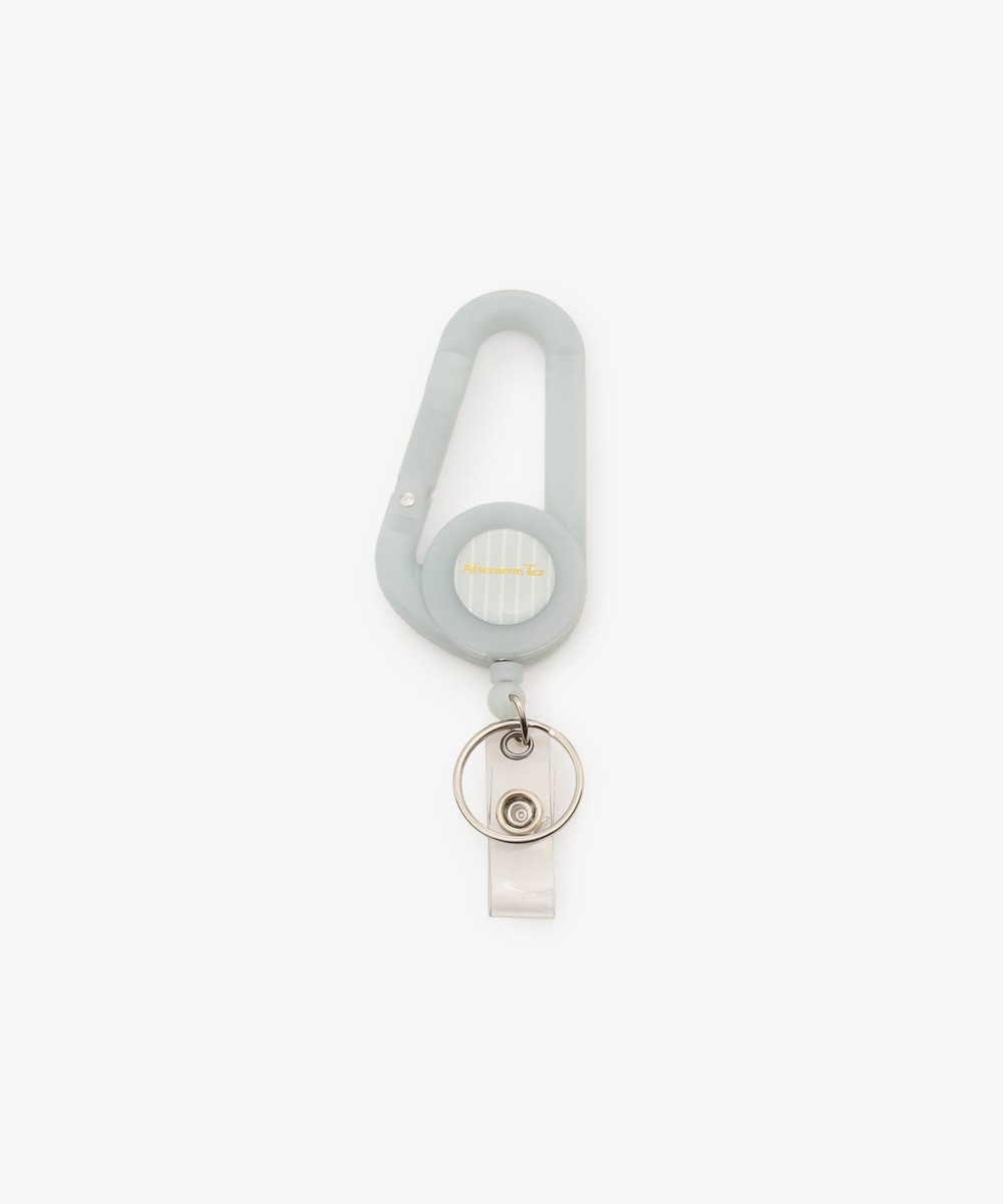 ファッション小物 コードリール付きカラビナ