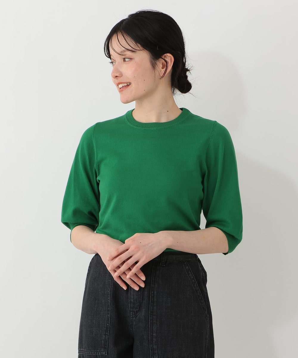 ニット UVカットパフプルオーバー MVS加工