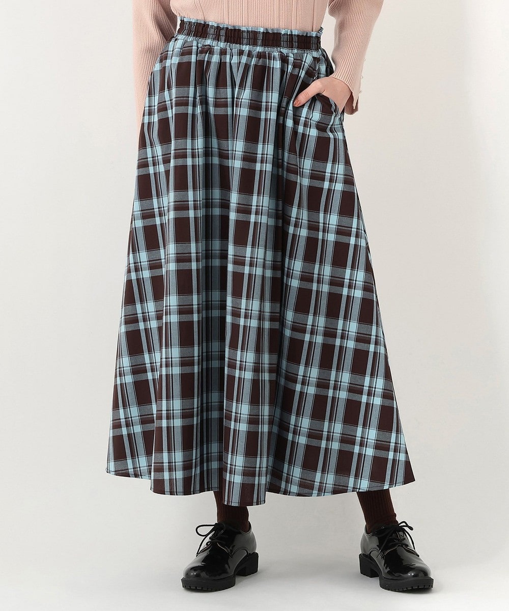 パンツ・スカート チェックギャザースカート