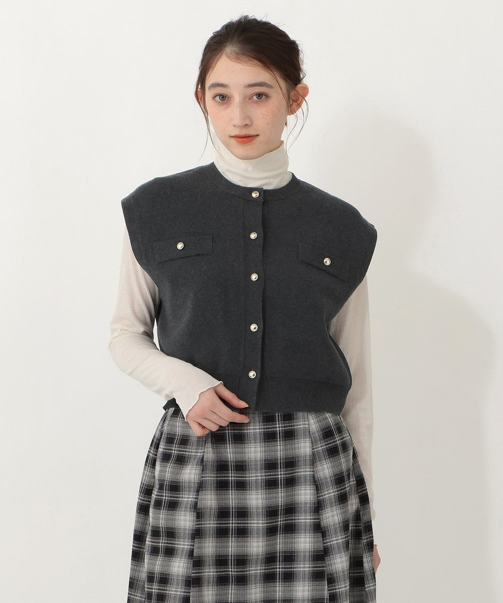 ANEW 新品タグ付き　ほぼ半額　今季モノ レディース　ベスト ショートクルーネックベスト | アフタヌーンティー公式通販サイト