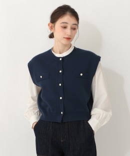 ショートクルーネックベスト