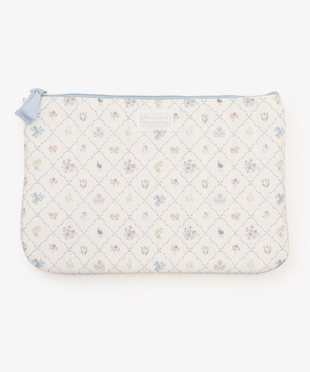 ポーチ・ティッシュポーチ・巾着 フラワーフラットケース