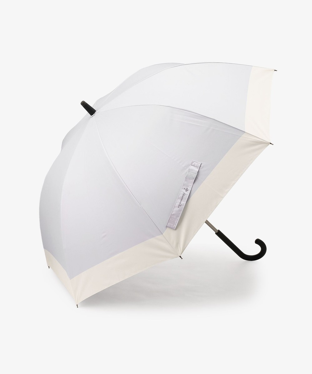 日傘（折りたたみ・長傘・晴雨兼用） 【UVカット率・遮光率100%生地使用】バイカラー晴雨兼用長傘  日傘/傘ソムリエ土屋