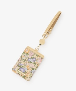 コードリール付きパスケース/リバティプリント