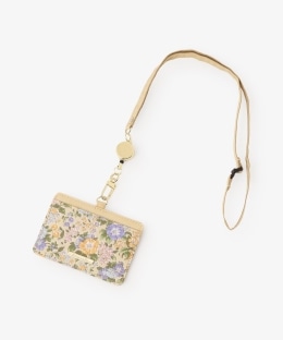 コードリール付きIDケース/リバティプリント