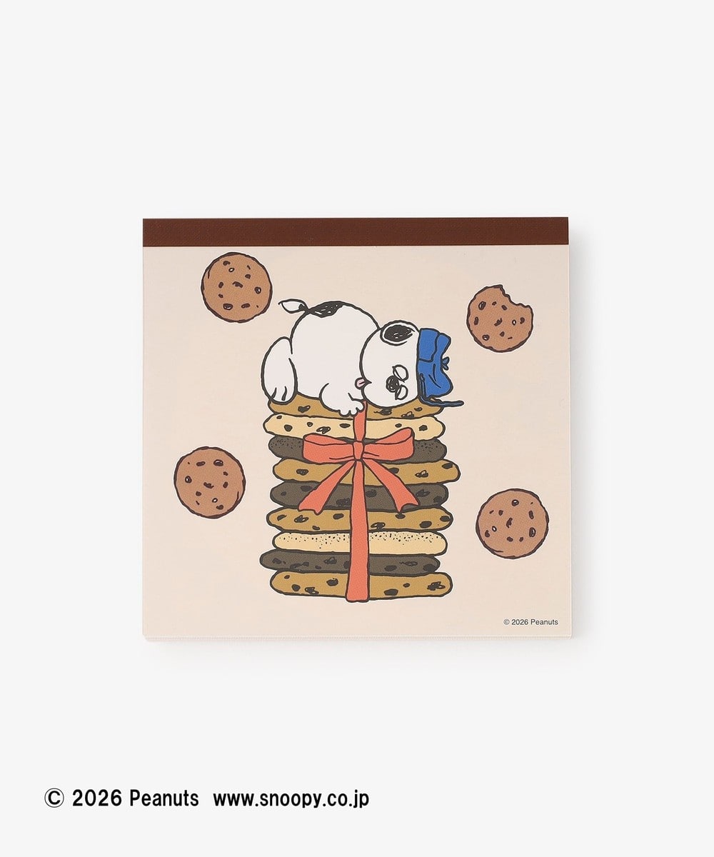 文房具・ステーショナリー小物 スクエアメモパッド/PEANUTS
