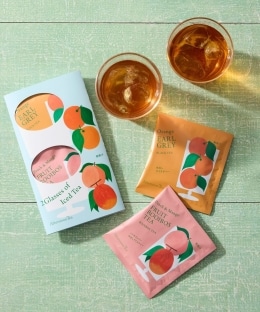 2グラスオブアイスティー オレンジアールグレイ/フルーツルイボスティー ピーチ＆マンゴー/藤原琴美/Afternoon Tea TEAROOM