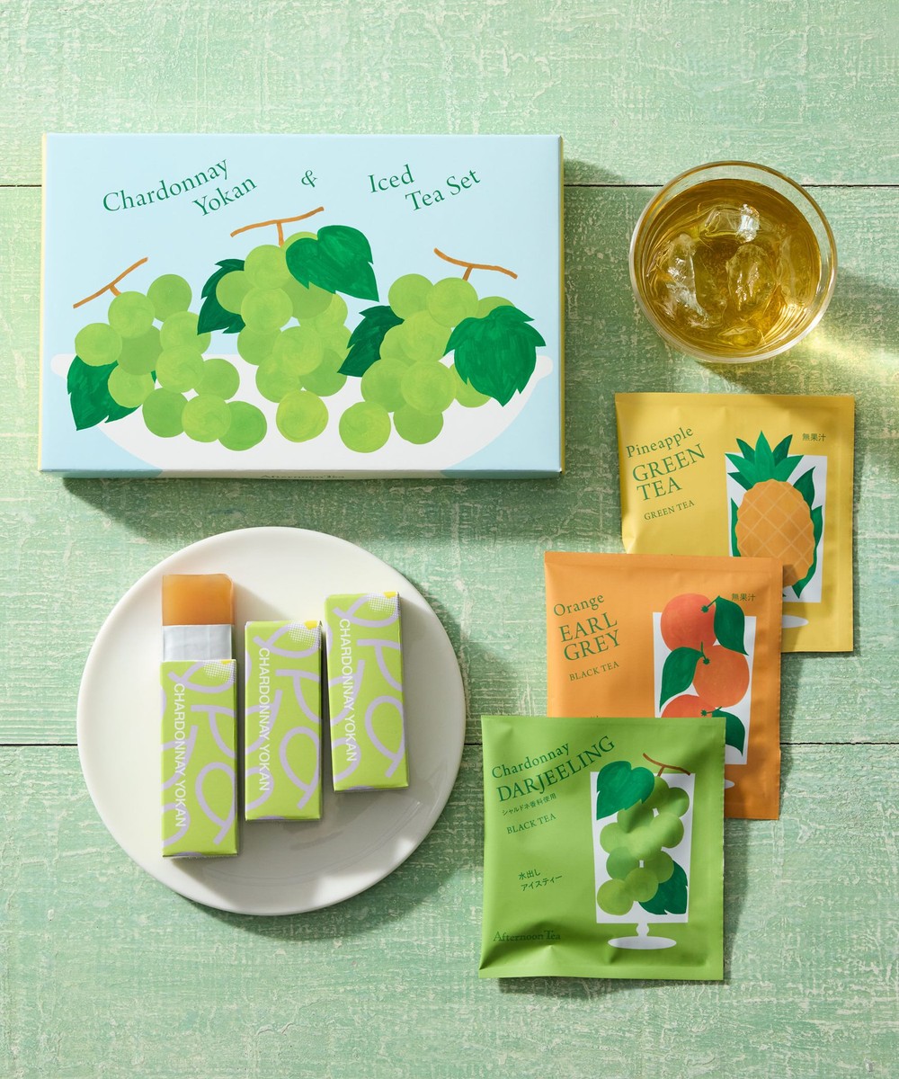 お菓子・食品 シャルドネ白あん羊羹＆アイスティーセット/Afternoon Tea TEAROOM