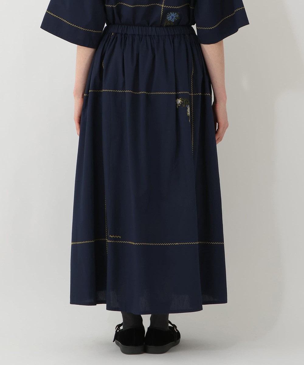 刺繍ラインフレアスカート/MAISON SAJOU | アフタヌーンティー公式通販