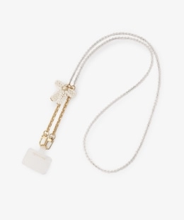 チェリービーズチャームスマホショルダーストラップ