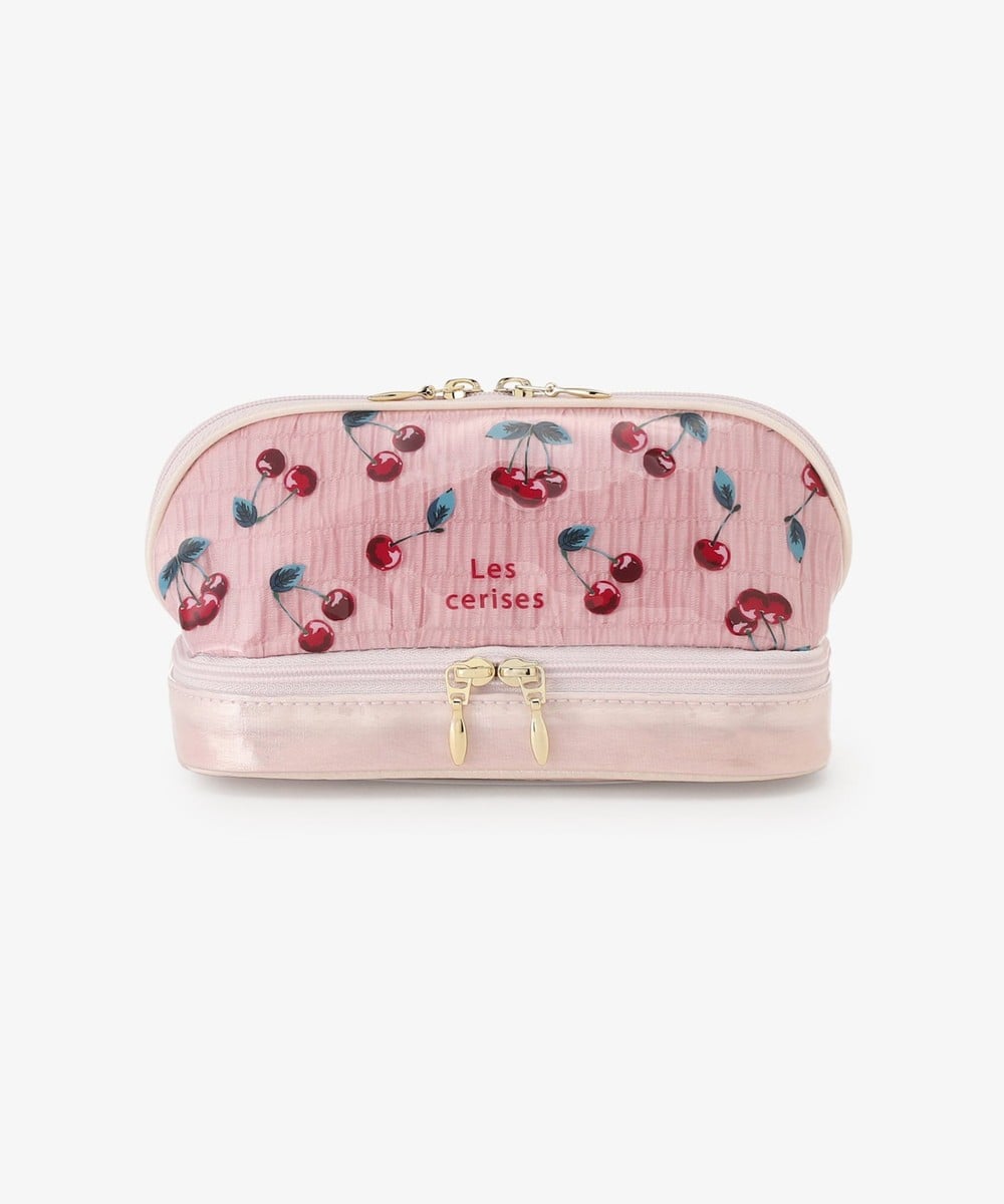 ポーチ・ティッシュポーチ・巾着 チェリーシェル型コスメアクセサリーポーチ