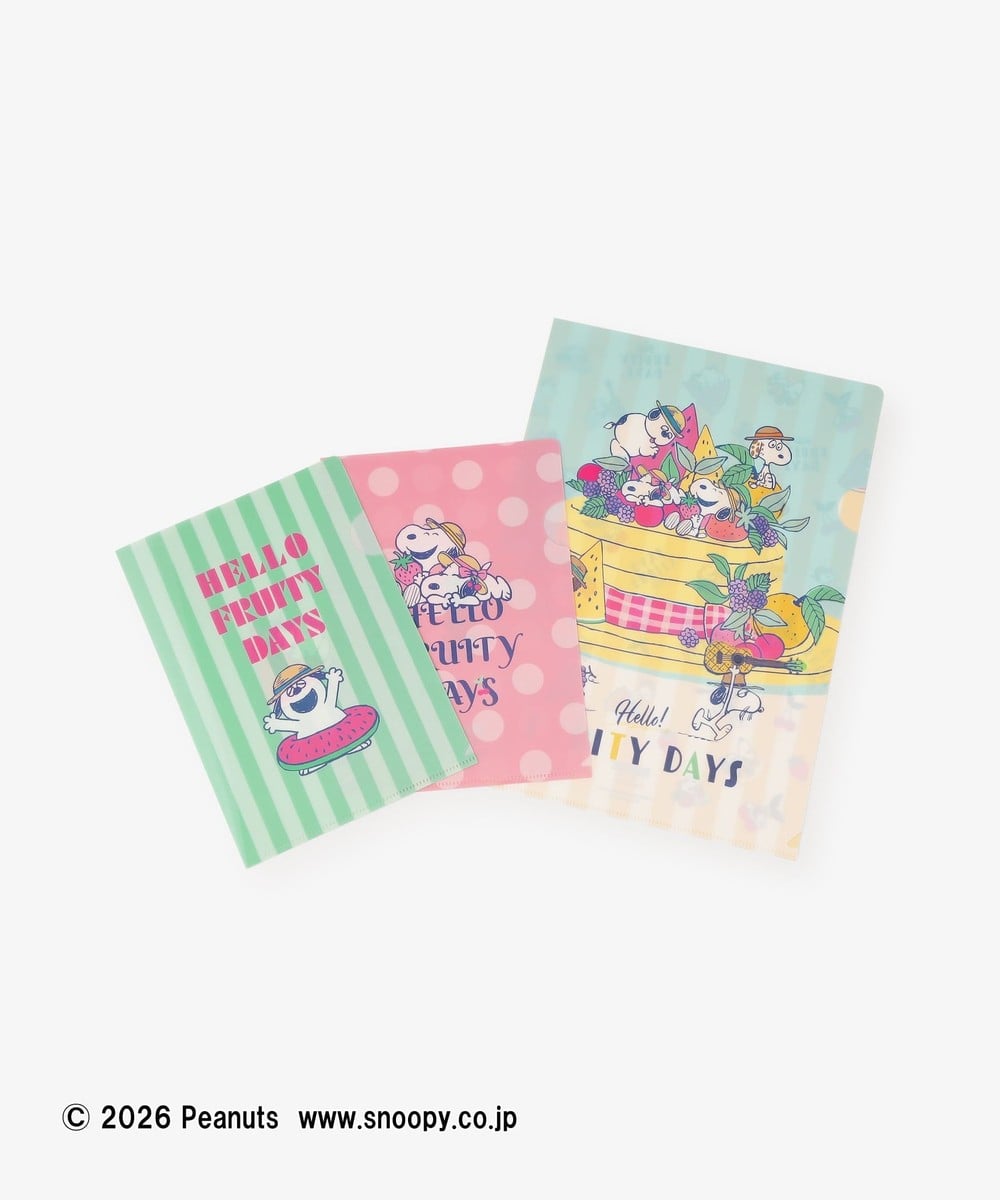 文房具・ステーショナリー小物 ファイル 3枚セット/PEANUTS