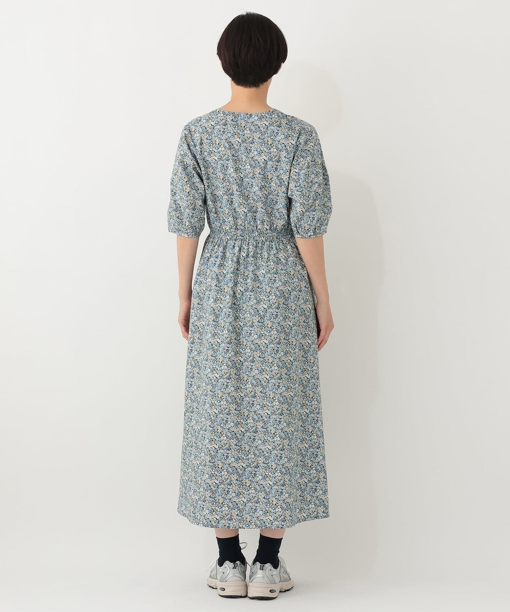 オンラインストア・一部店舗限定】Vネックパフスリーブワンピース