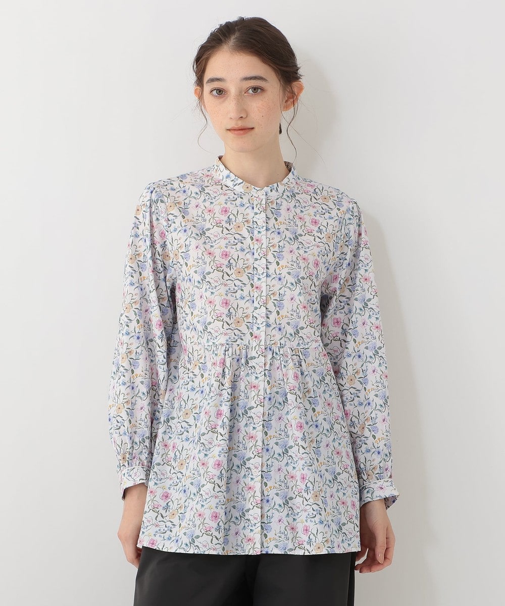 シャツ・ブラウス 【Afternoon Tea別注】切替ギャザーブラウス/リバティプリント
