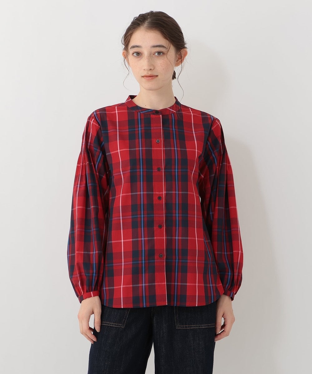 シャツ・ブラウス バンドカラーブラウス/Afternoon Tea Original Tartans