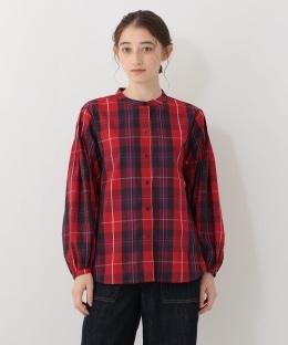 バンドカラーブラウス/Afternoon Tea Original Tartans