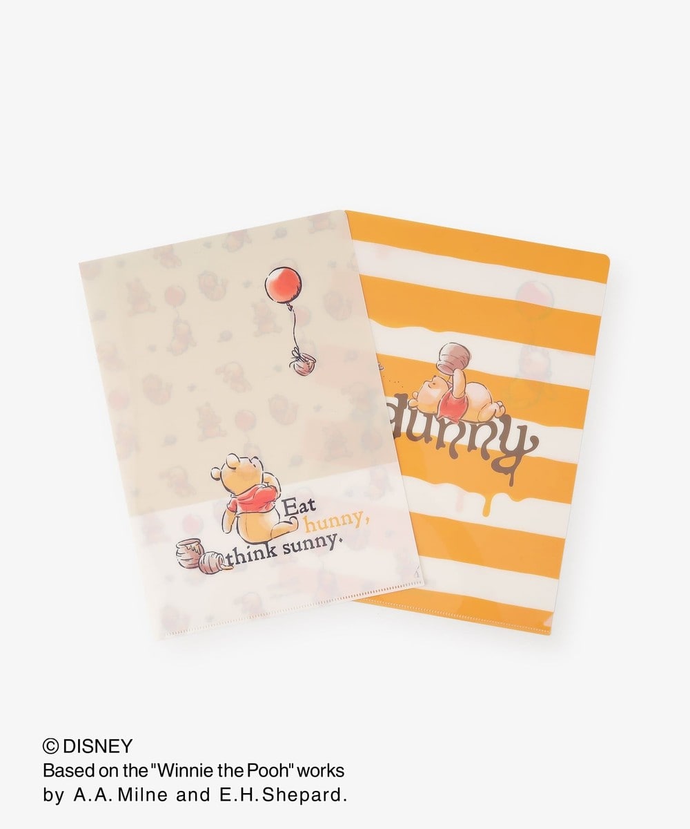 文房具・ステーショナリー小物 ファイル 2枚セット/ディズニーコレクション・Winnie the Pooh
