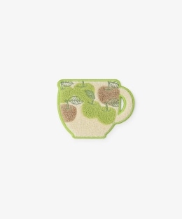 サガラ刺繍コースター アップル