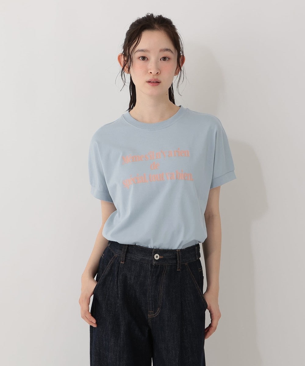 Tシャツ・カットソー タイポグラフィフレンチスリーブTシャツ