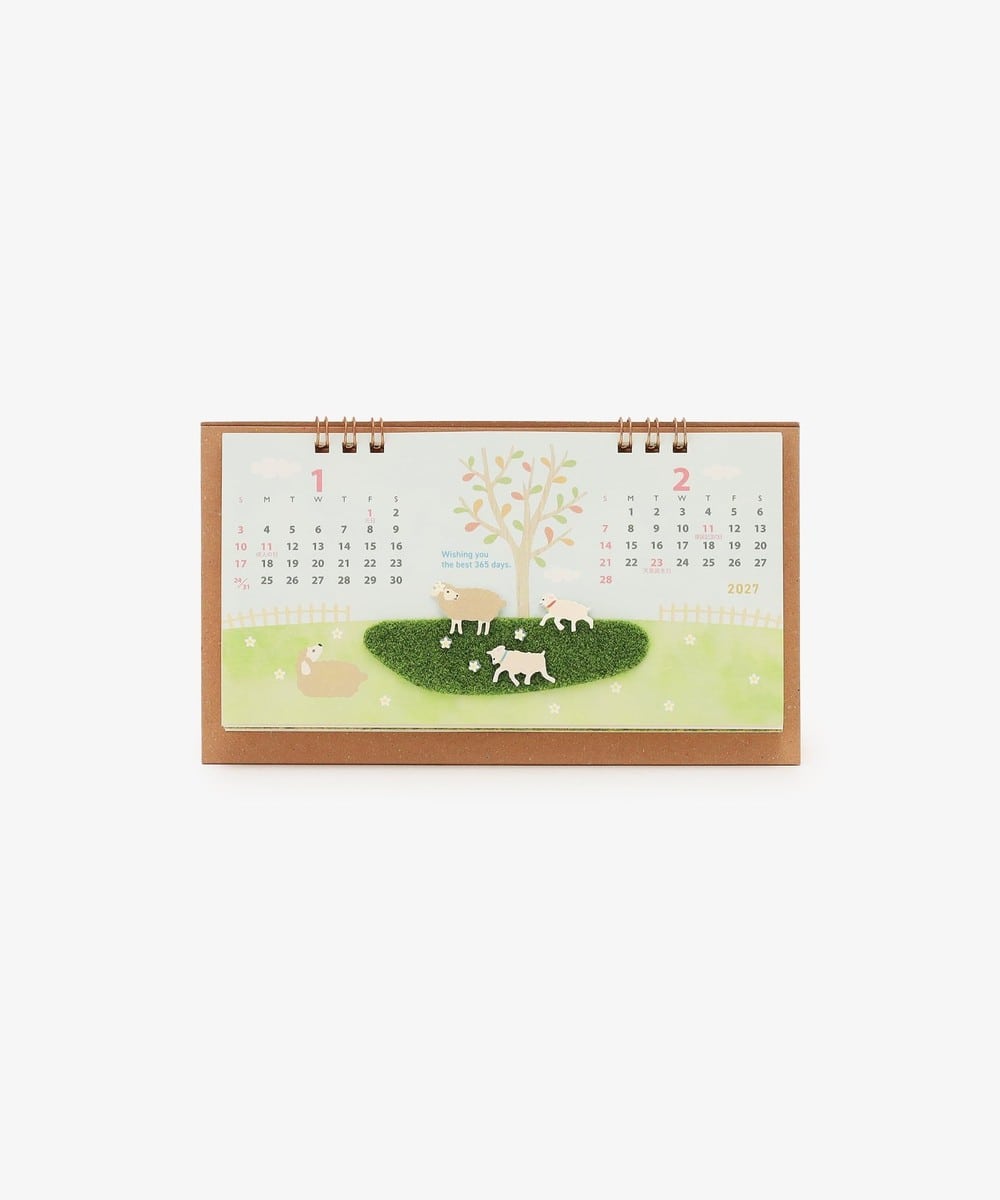 カレンダー 芝生卓上カレンダー