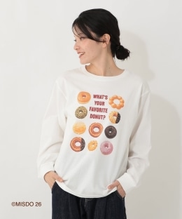 プリントロングTシャツ/ミスタードーナツ