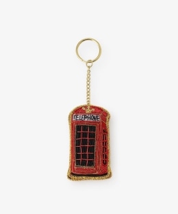 刺繍キーホルダー Public Phone