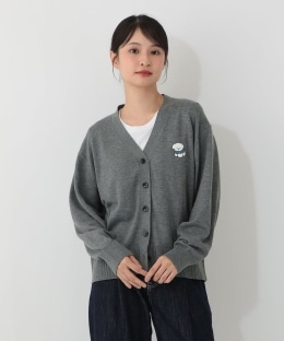 サガラ刺繍Ｖネックカーディガン/てらおかなつみ