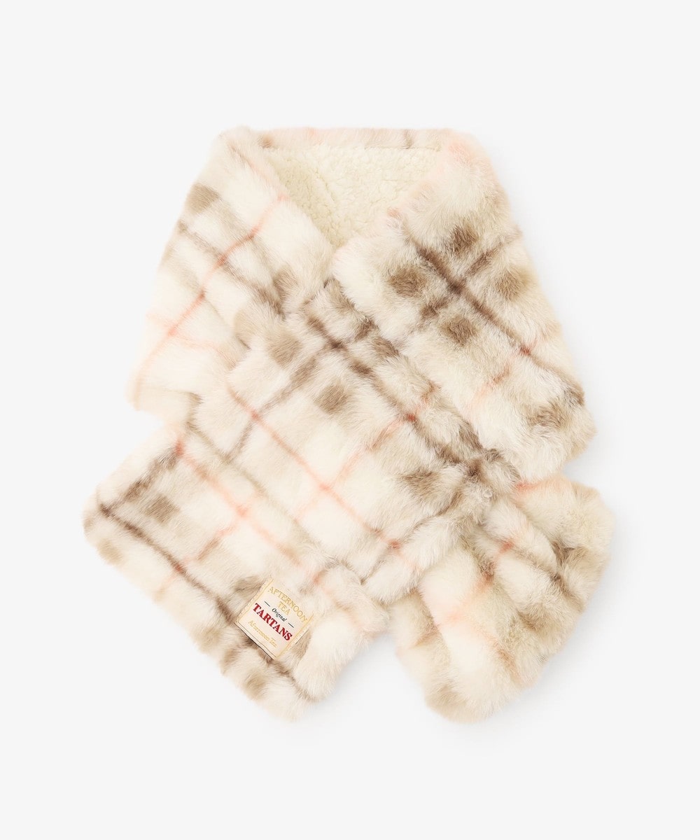 ブランケット・湯たんぽ 【静電気抑制 洗える】ネックウォーマー/Afternoon Tea Original Tartans
