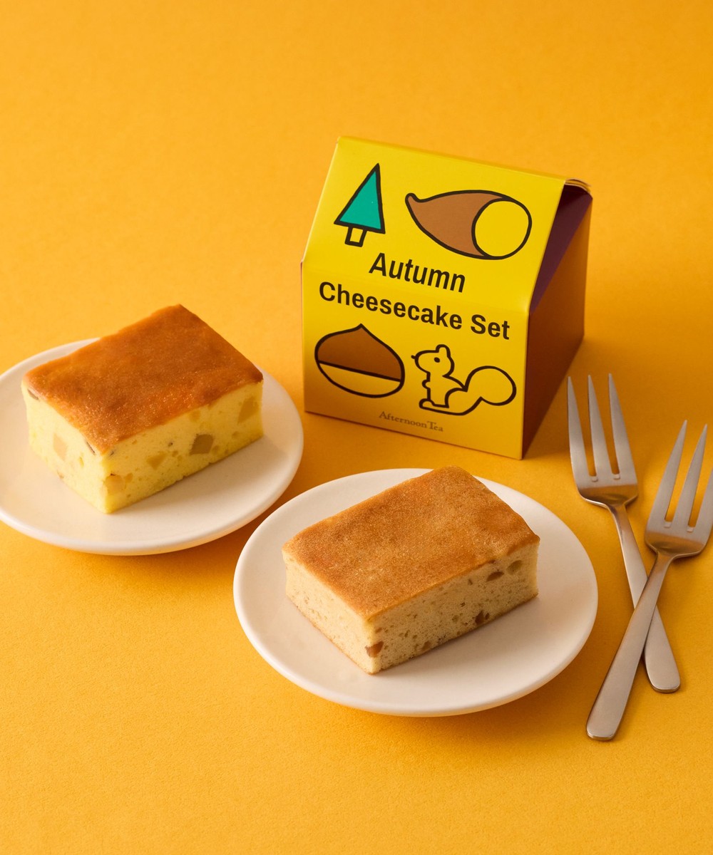 お菓子・食品 秋のチーズケーキセット マロン&さつまいも/Afternoon Tea TEAROOM