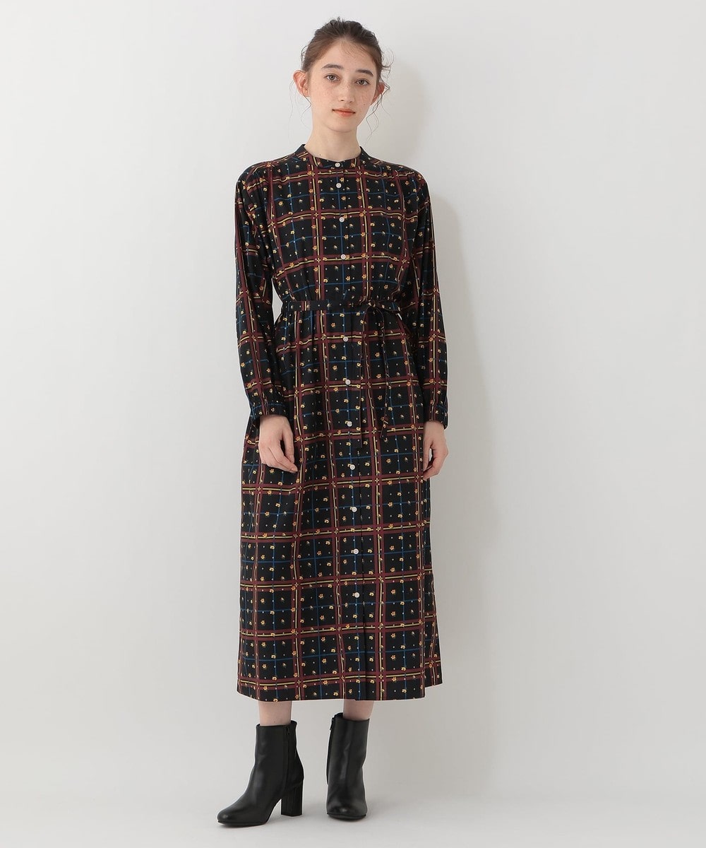 ワンピース 【45周年限定】ウエストリボンシャツワンピース/リバティプリント/Afternoon Tea Original Tartans