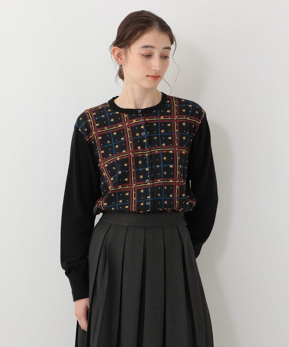 ニット 【45周年限定】クルーネックカーディガン/リバティプリント/Afternoon Tea Original Tartans