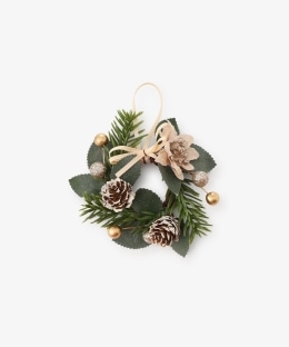 ミニクリスマスリース S フラワー