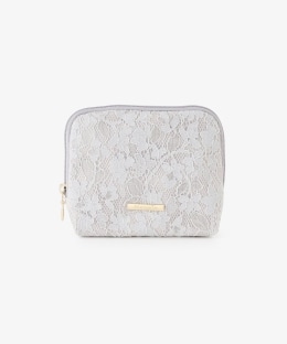 ティッシュケースポーチ フラワーレース