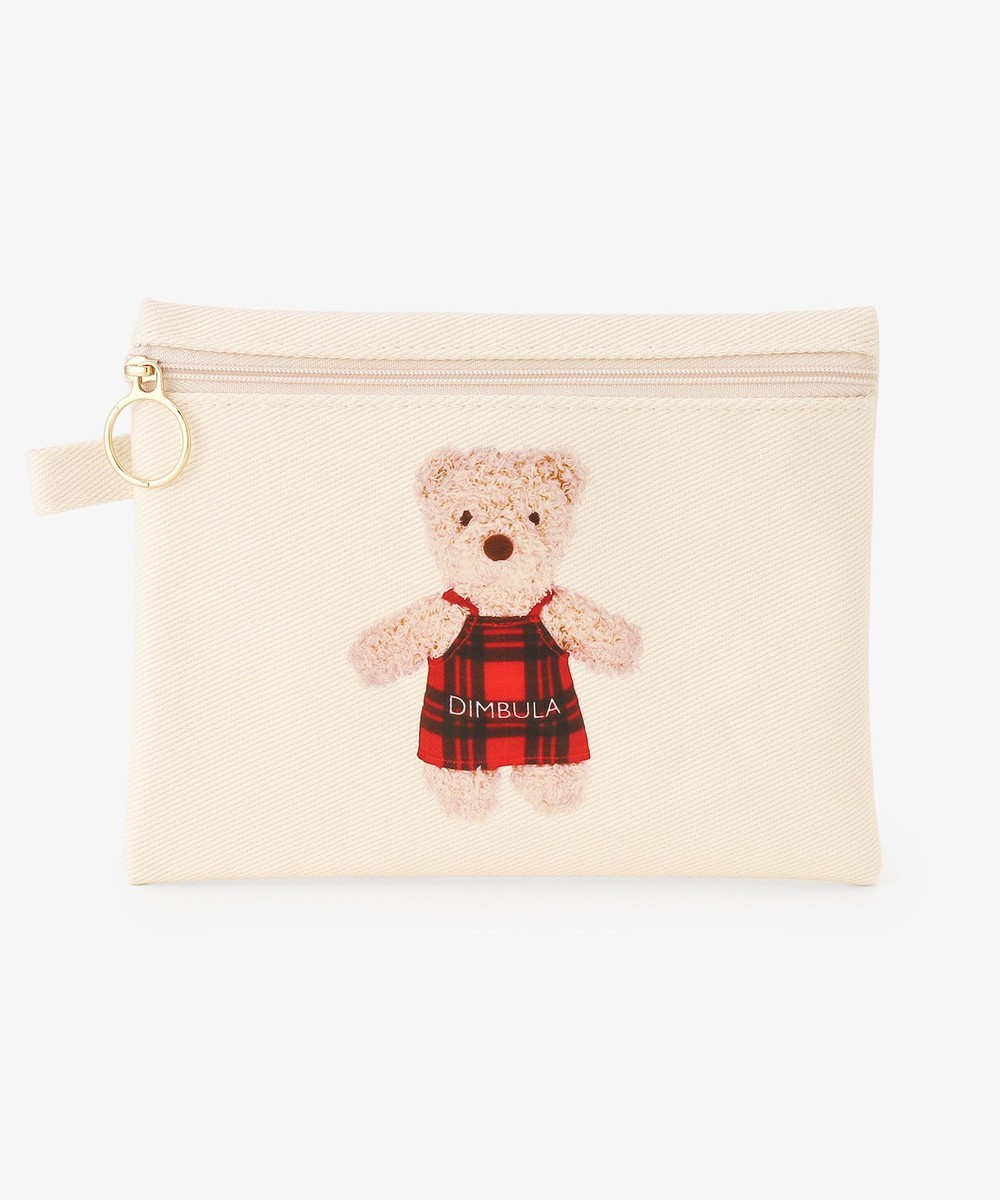 ポーチ・ティッシュポーチ・巾着 フラットポーチ ベア/Afternoon Tea Original Tartans