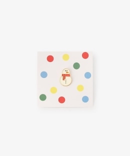 ピンバッジ Snowman/pinpinpin.it