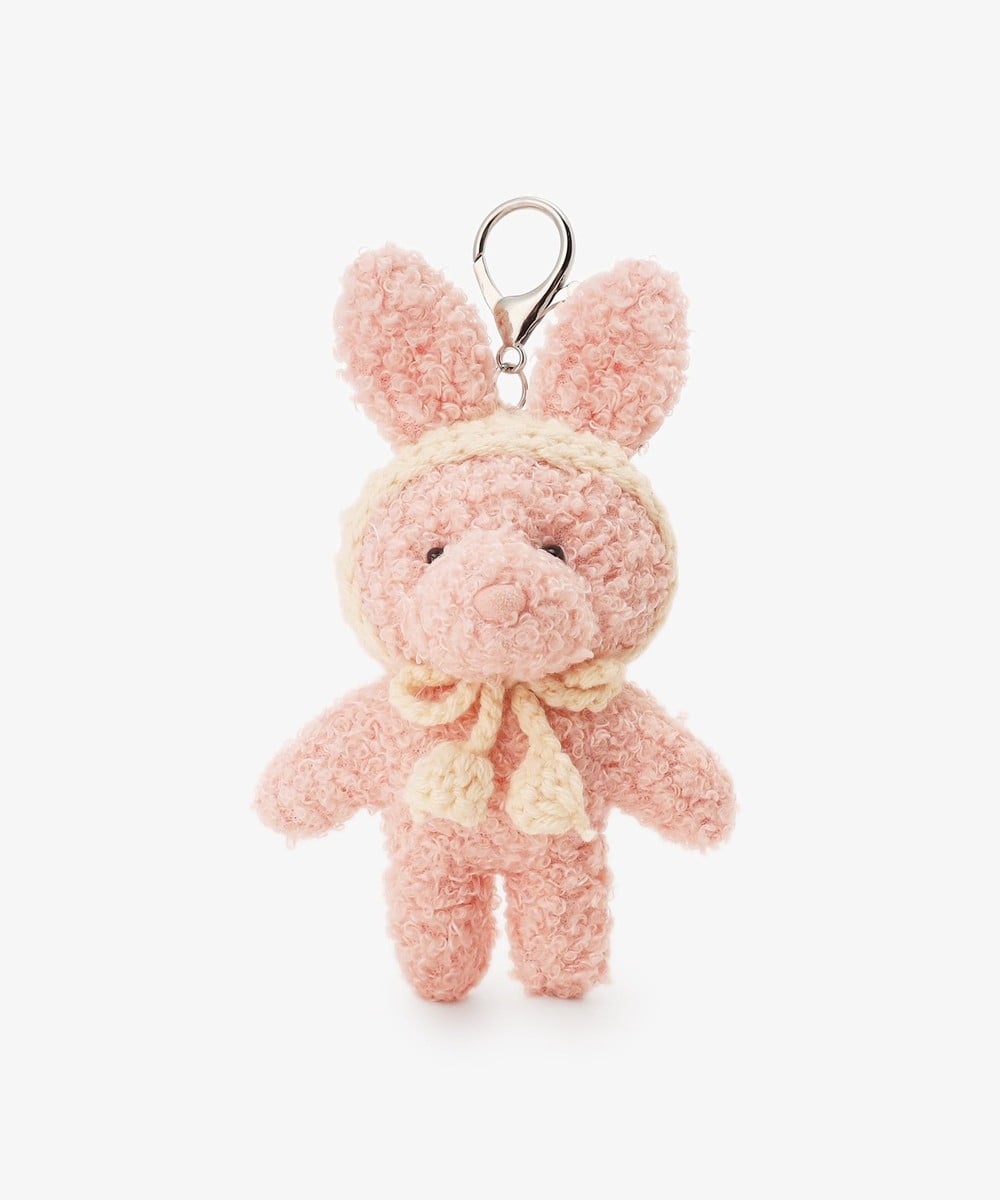 アフタヌーンティー　うさぎ　ぬいぐるみ　リボン　薄桃色 ウサギチャーム | アフタヌーンティー公式通販サイト